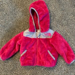 Infant The North face hooded fleece jacket